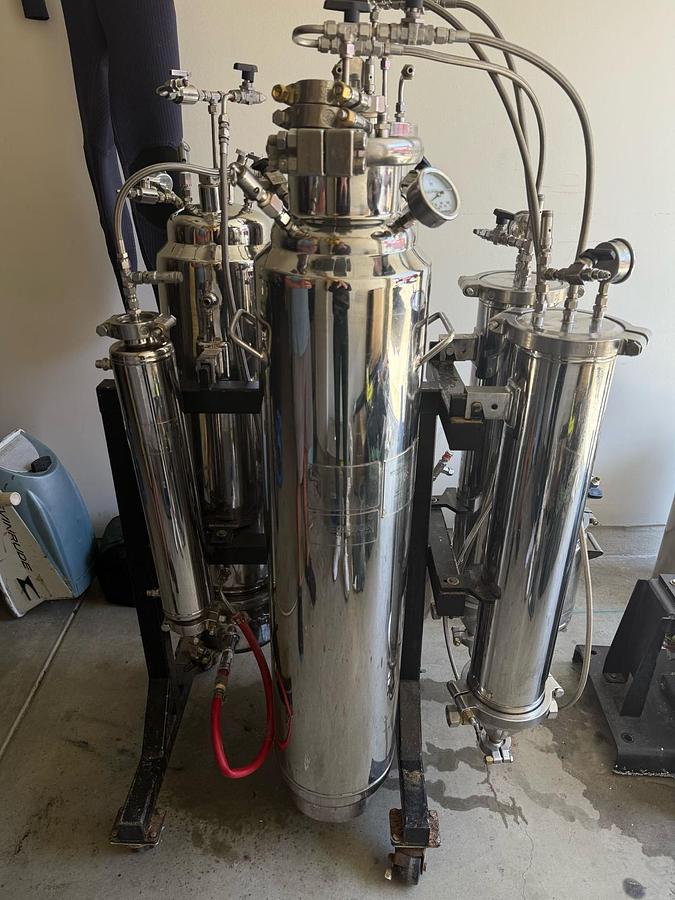 Used Precision PX1 Hydrocarbon Extractor with GC 5000 Gas Compressor - Turnkey System