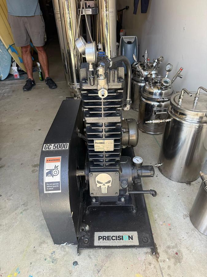 Used Precision PX1 Hydrocarbon Extractor with GC 5000 Gas Compressor - Turnkey System 