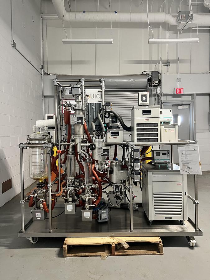 Used Dual Stage KDT6 Chemtech/UIC Wiped Film Short Path Distillation