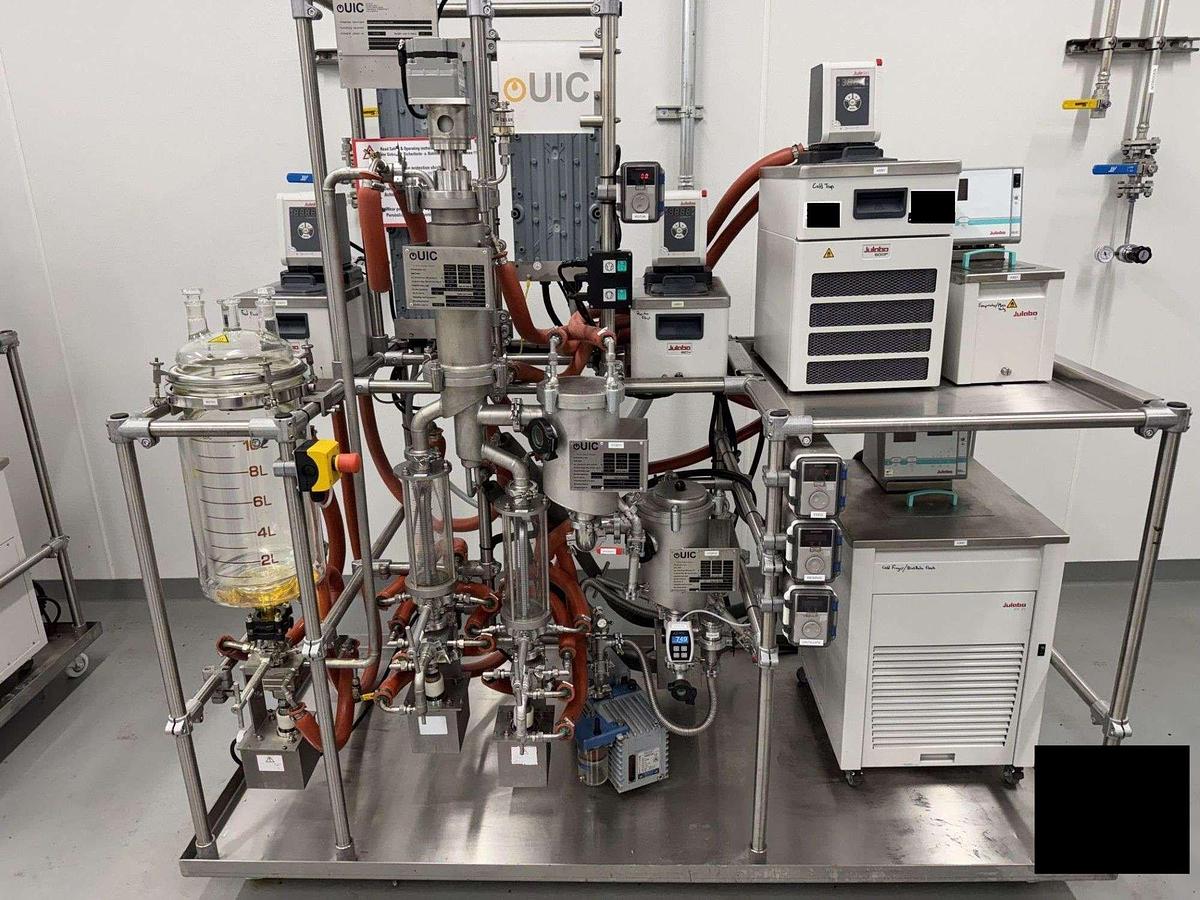 Used UIC Wiped Film Distillation Model KD6