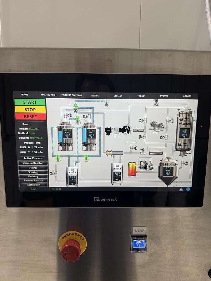 Used Luna IO Hydrocarbon Extractor (Turnkey) with Chillers, Boiler, Pumps and More...