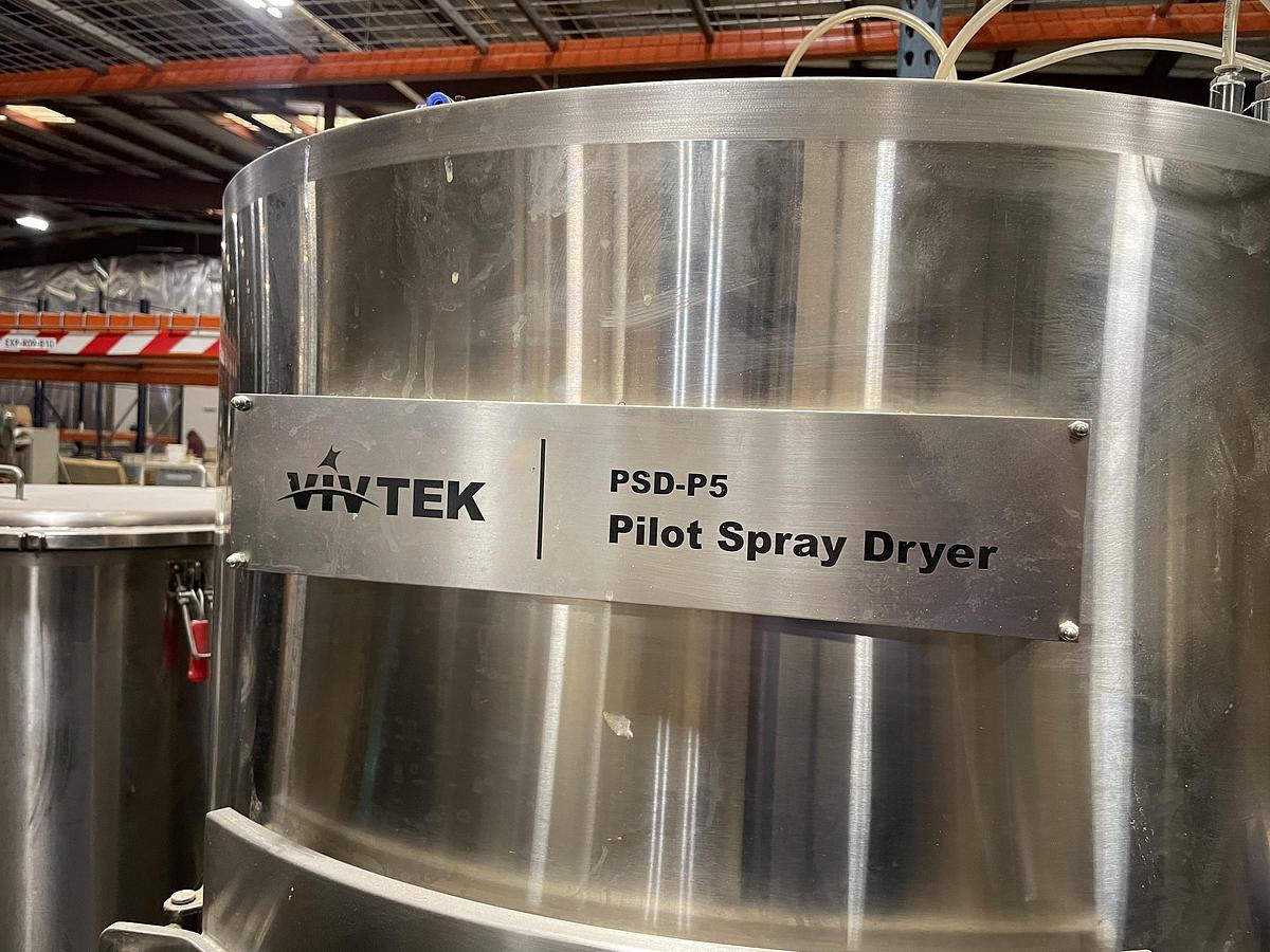 Used Vivtek PSD-P5 Pilot Spray Dryer (Food Grade Powder Processing Machine)