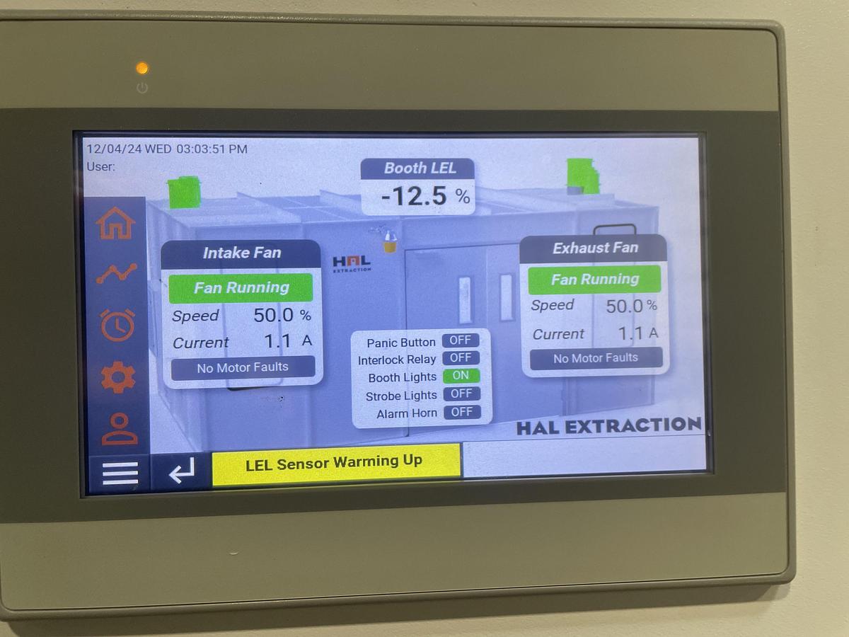Used HAL C1D1 Extraction Booth 10x20x8.5"