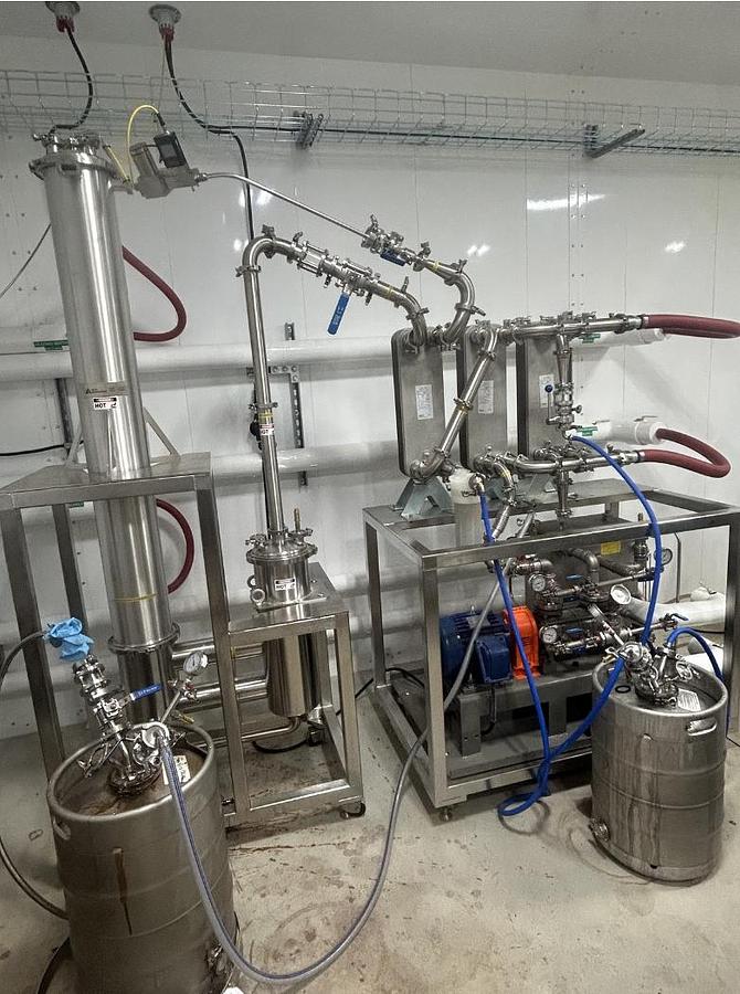 Used Delta Separations FFE 60 Falling Film Evaporator 60gal/hr