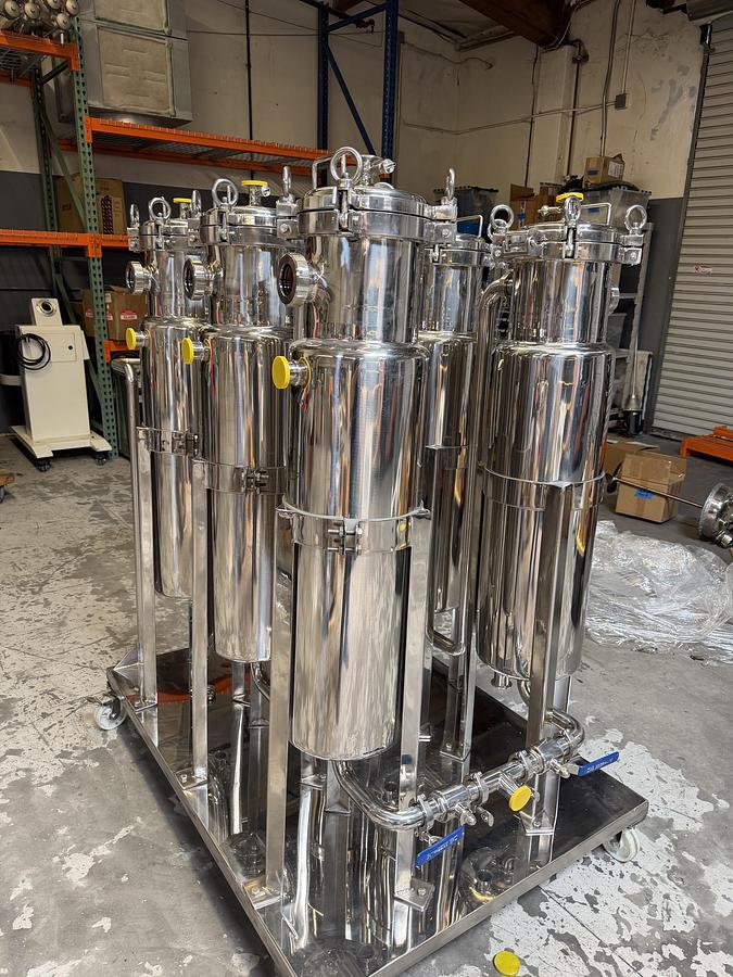 Bizzy Bee 6 Jacketed Stainless Steel Ethanol Column Rack