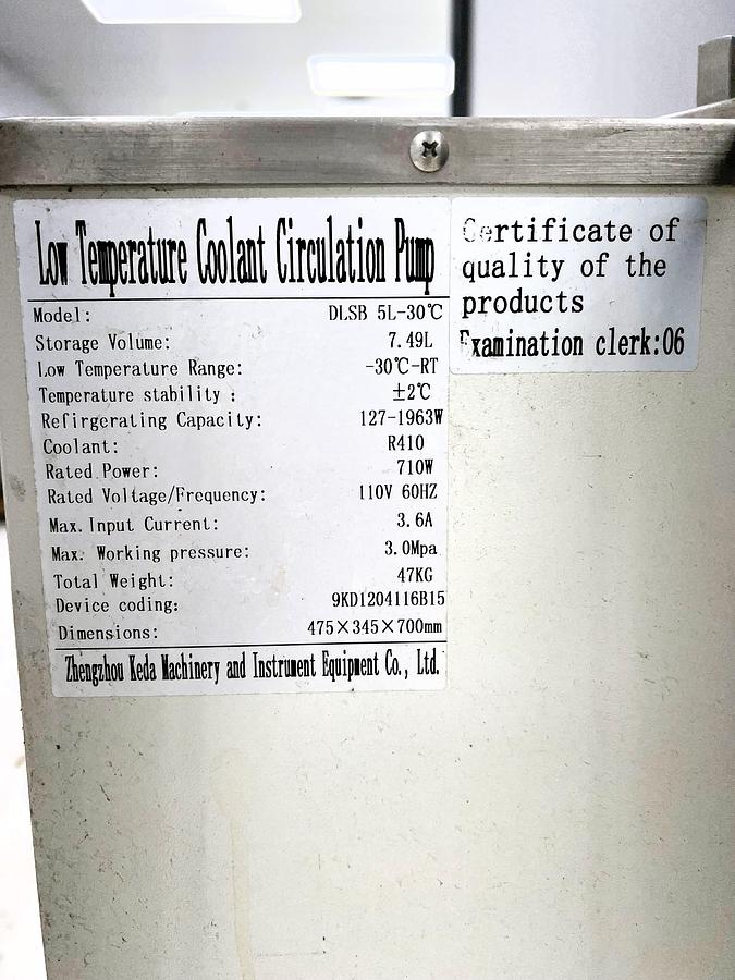 Used Across International 20 L Rotational Evaporator with Chiller