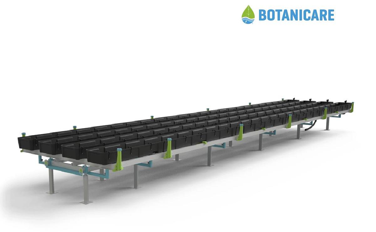 Used (4) Botanicare Slide Bench Grow Tables