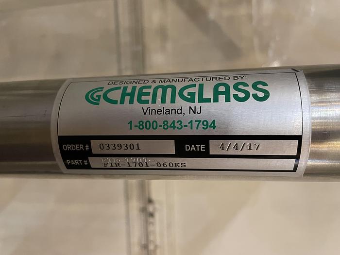 Used ChemGlass 100L Glass Reactor
