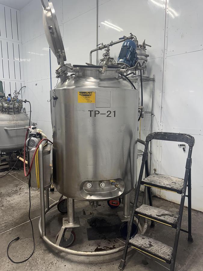 Used Precision Stainless 1000 L Mixing Tank (3 Units Available)