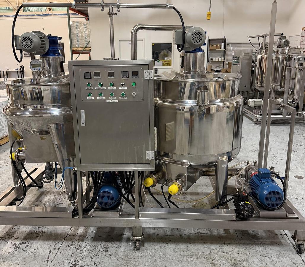 Used (2) 400 L Gummy Cooking Kettles
