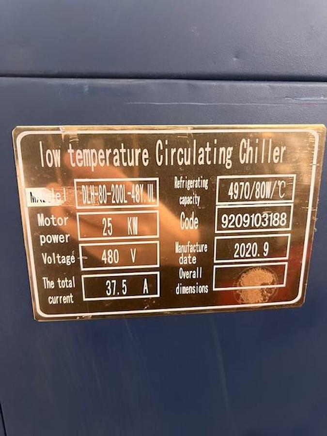 Used -80 C Low Temperature Circulating Chiller | Model DLH-80-200L-48Y
