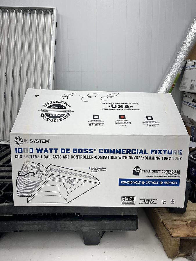 Sun System 1000 Watt DE Boss Commercial Fixture 277 Volt
