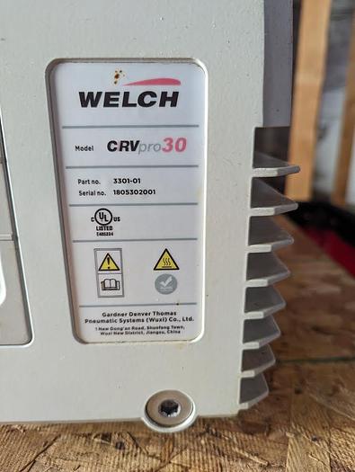 Used Welch CRVpro 30 Direct Drive Pump 3301-01