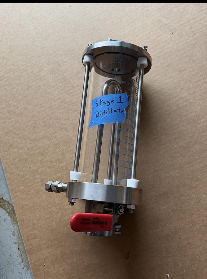 Dual Stage Chemtech KDT6 Short Path Wiped Film Distillation 