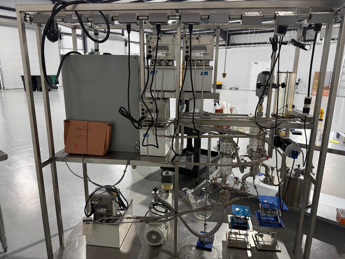 Used Chemtech KDT 6 Stainless Steel Wiped Film Short Path Distillation