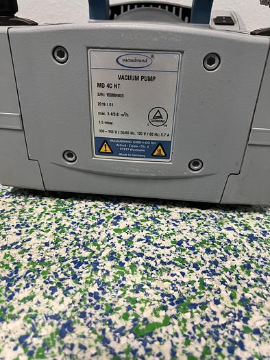 Used Vacuum Pump by Vacuubrand Model MD 4C NT