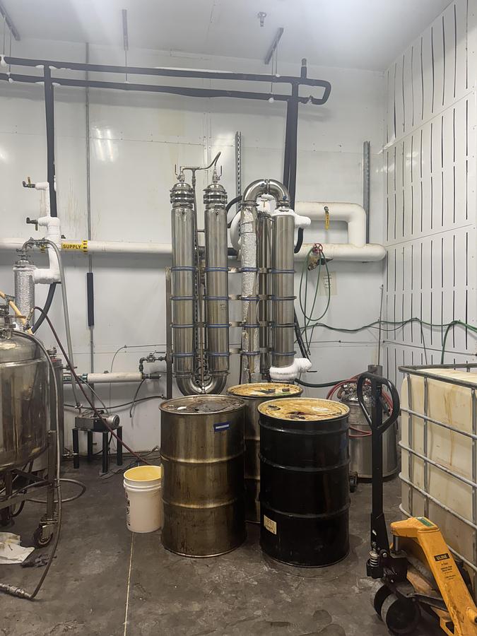 Used Falling Film Evaporator — 100 L/hr Ethanol Recovery