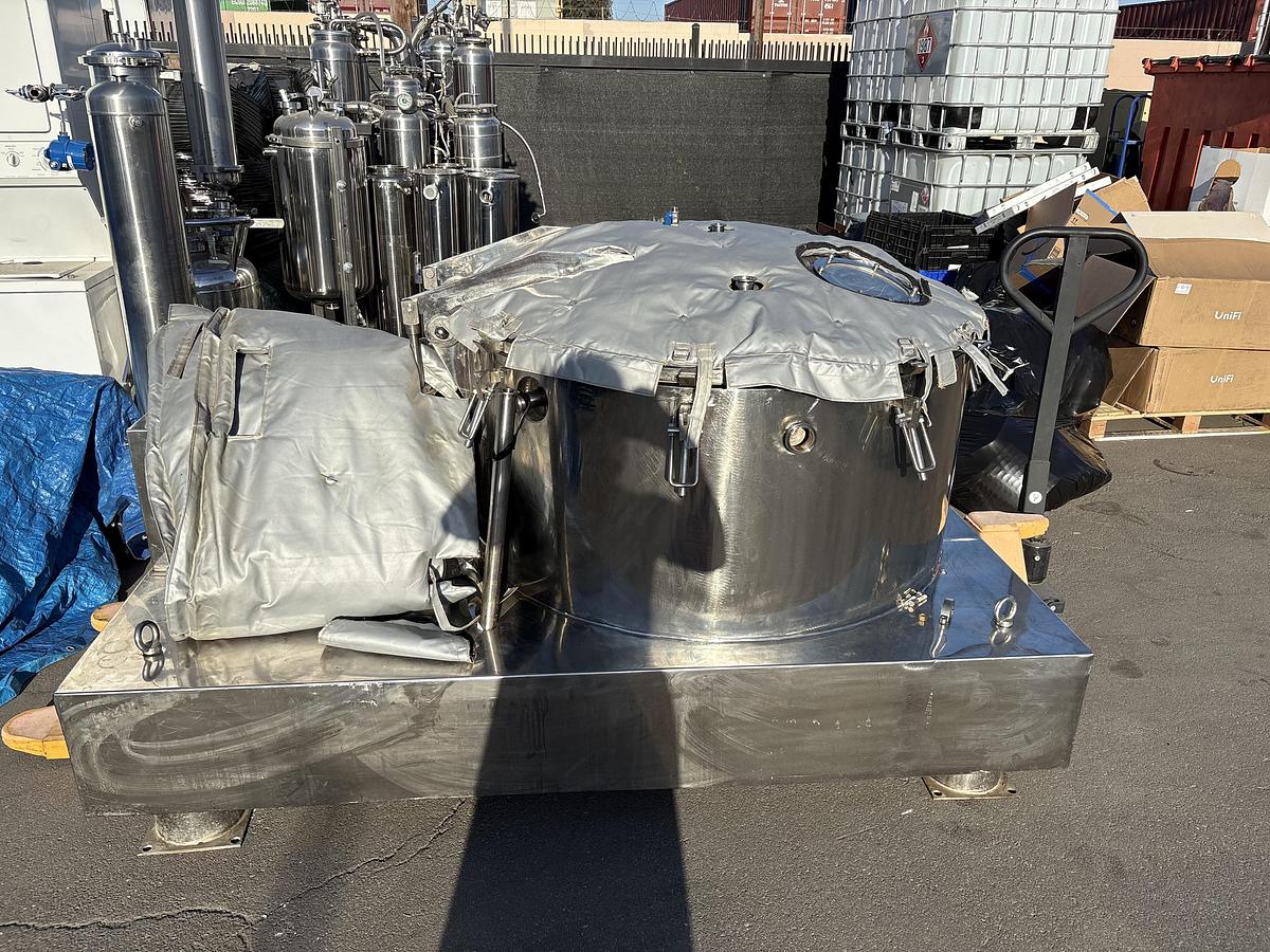 Used  BVV Jacketed 50 lb Ethanol Centrifuge 