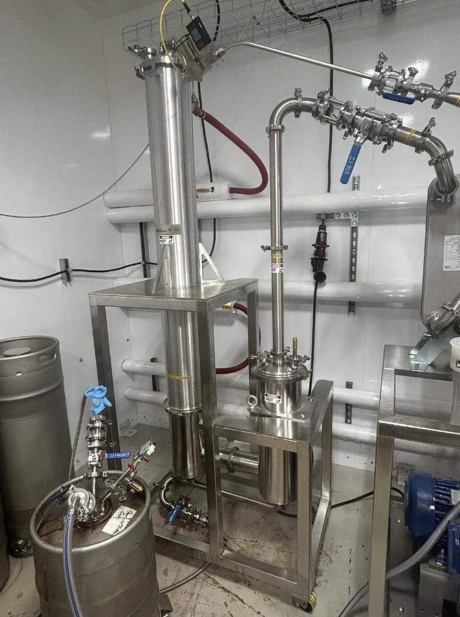 Used Delta Separations FFE 60 Falling Film Evaporator 60gal/hr