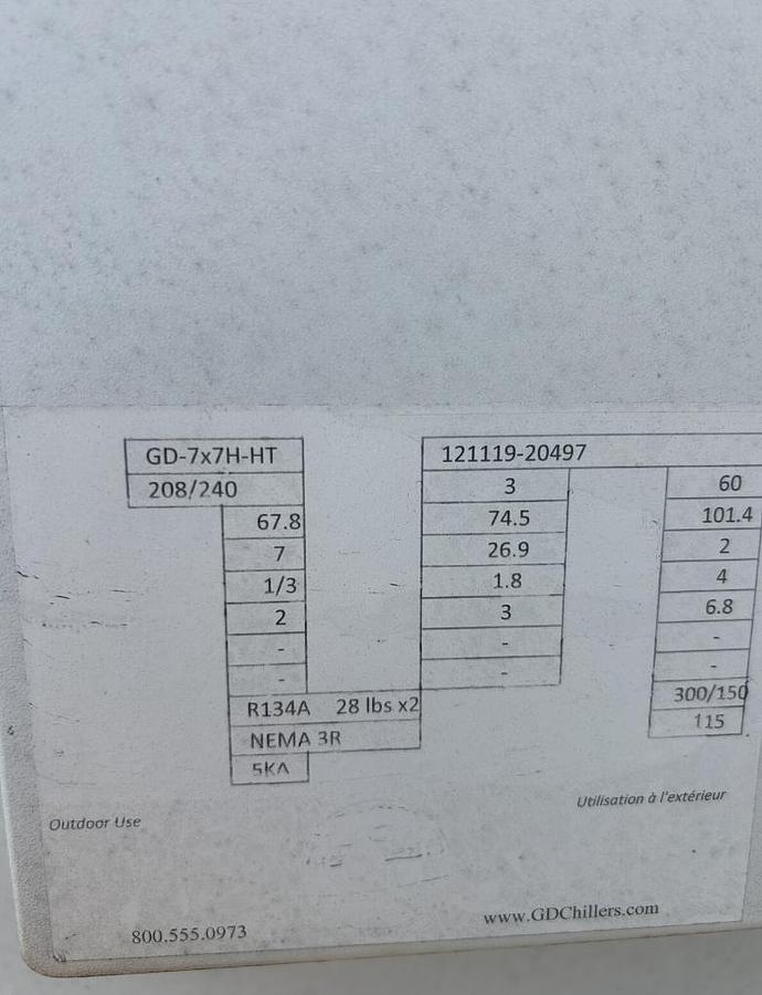 Used Delta Separations FFE 60 Falling Film Evaporator 60gal/hr TURNKEY (Chiller + Heater)