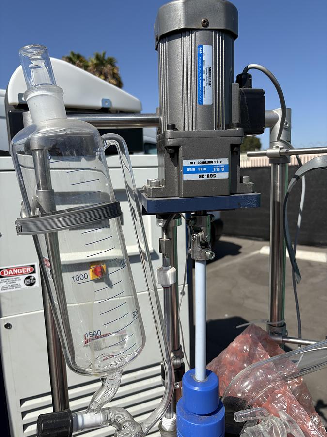 Used Across International R20 Jacketed Glass Reactor