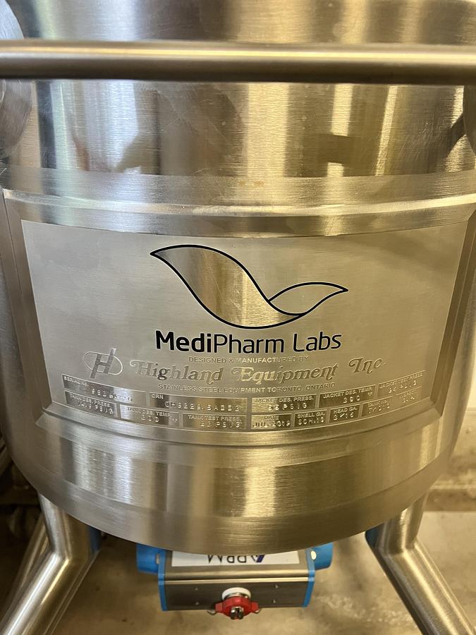 Used Highland Equipment Inc – Decarb Pressurized Vessel