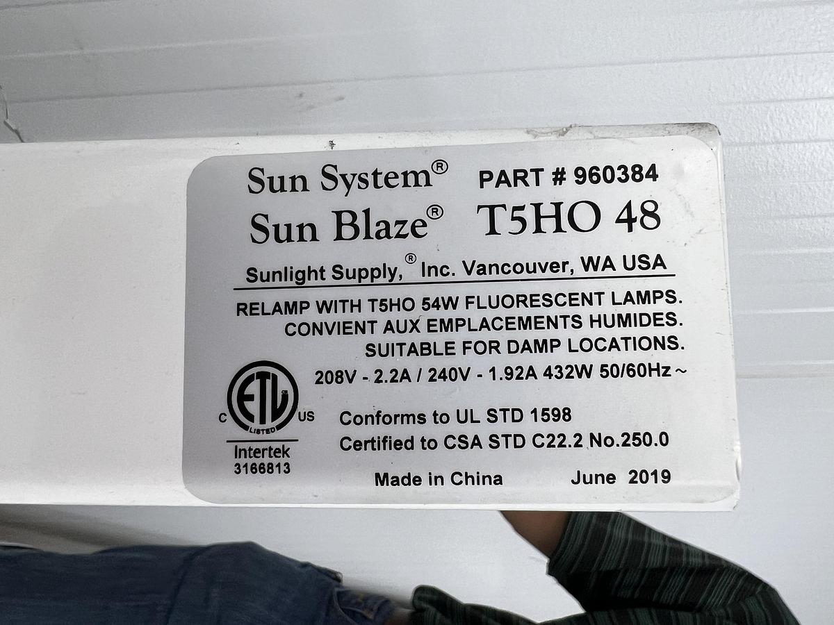 Used Sun System Sun Blaze T5HO48 Grow Lights