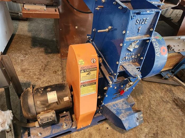 Used ABC Hansen Hippo Hammer Mill #1 with Air Conveyor