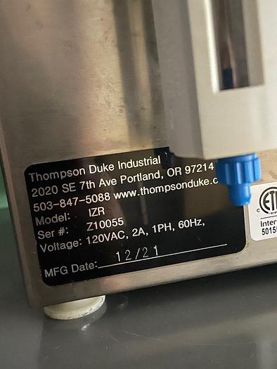 Used Thompson Duke Industrial Model IZR - Automatic Filling Machine