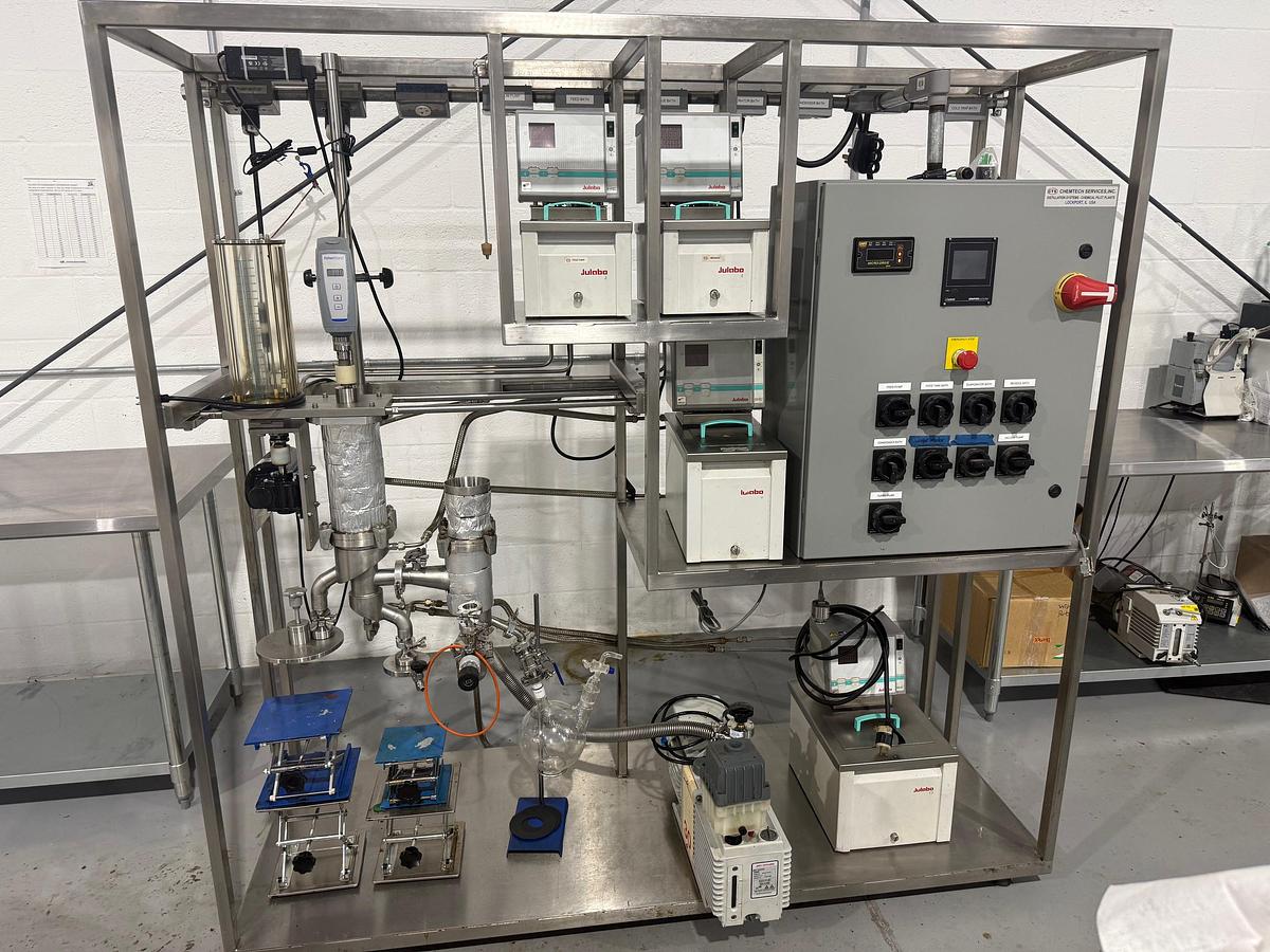 Used Chemtech KDT 6 Stainless Steel Wiped Film Short Path Distillation