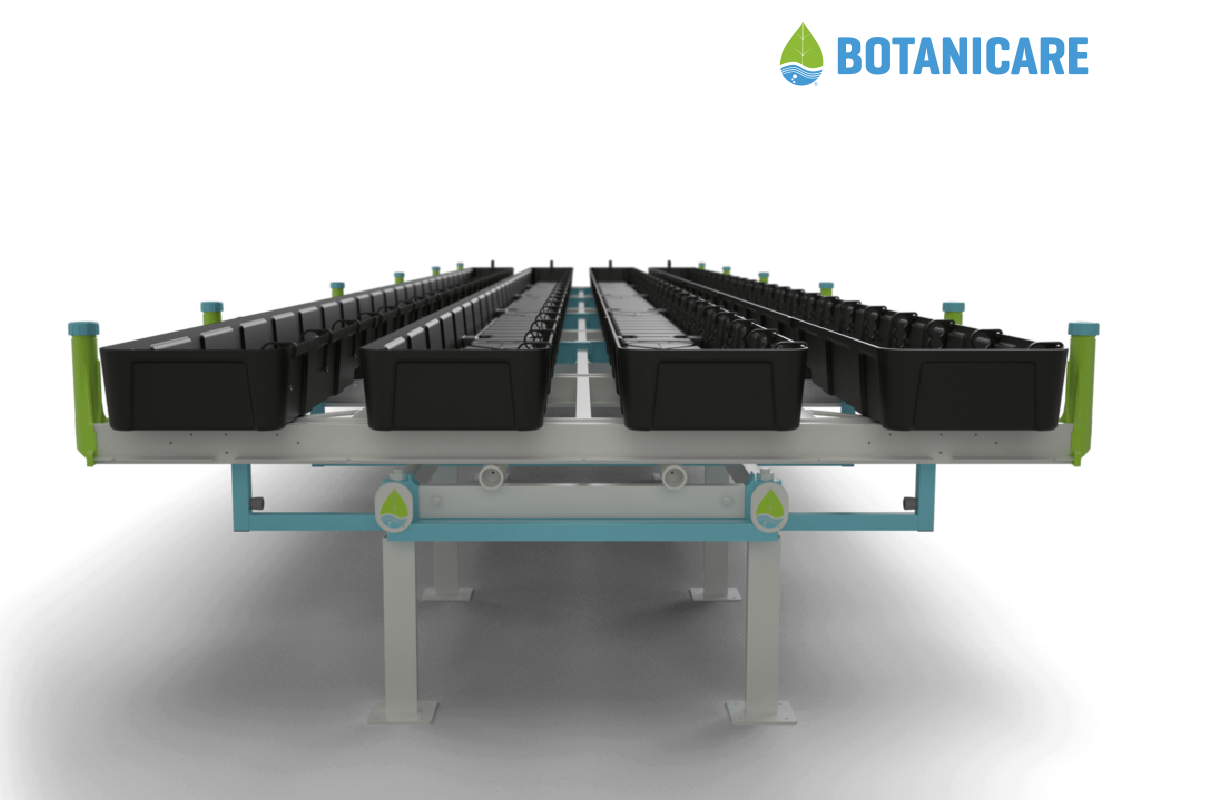Used (4) Botanicare Slide Bench Grow Tables