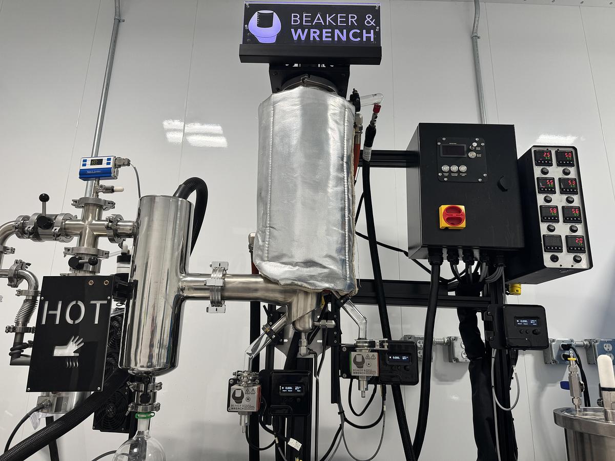 Used Beaker and Wrench 6” Wiped Film Evaporator - Full Turnkey System