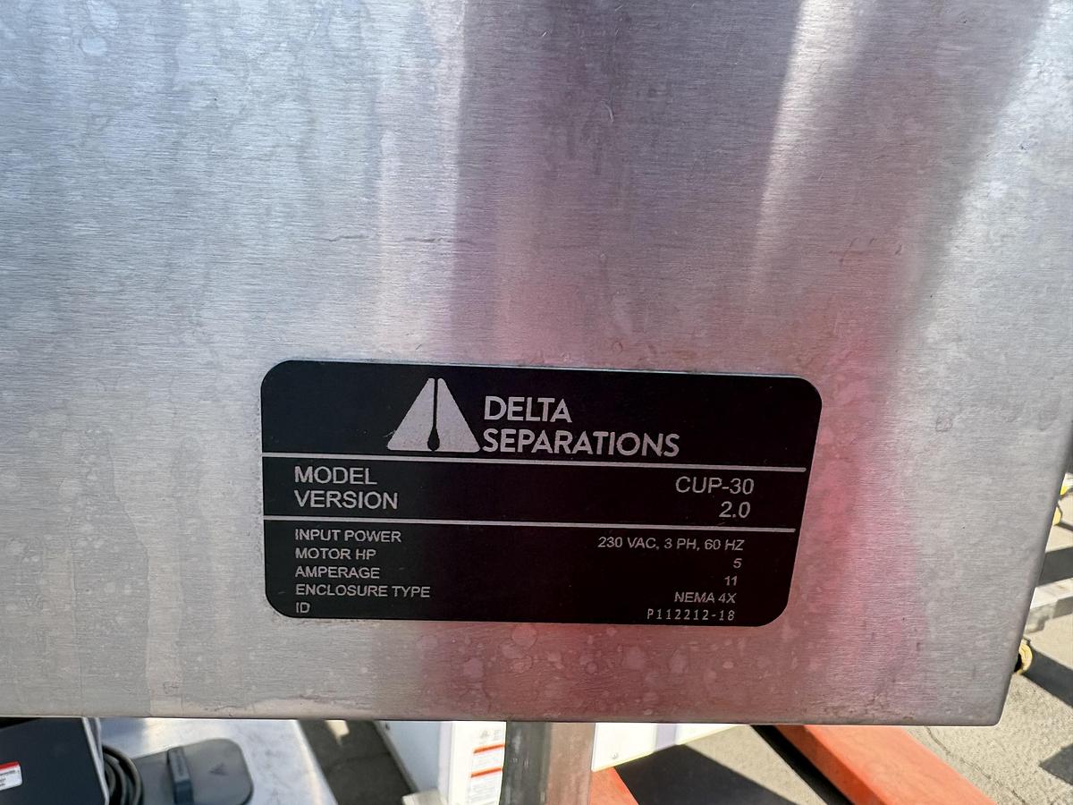 Used Electrical Control Box for Delta Separations CUP30