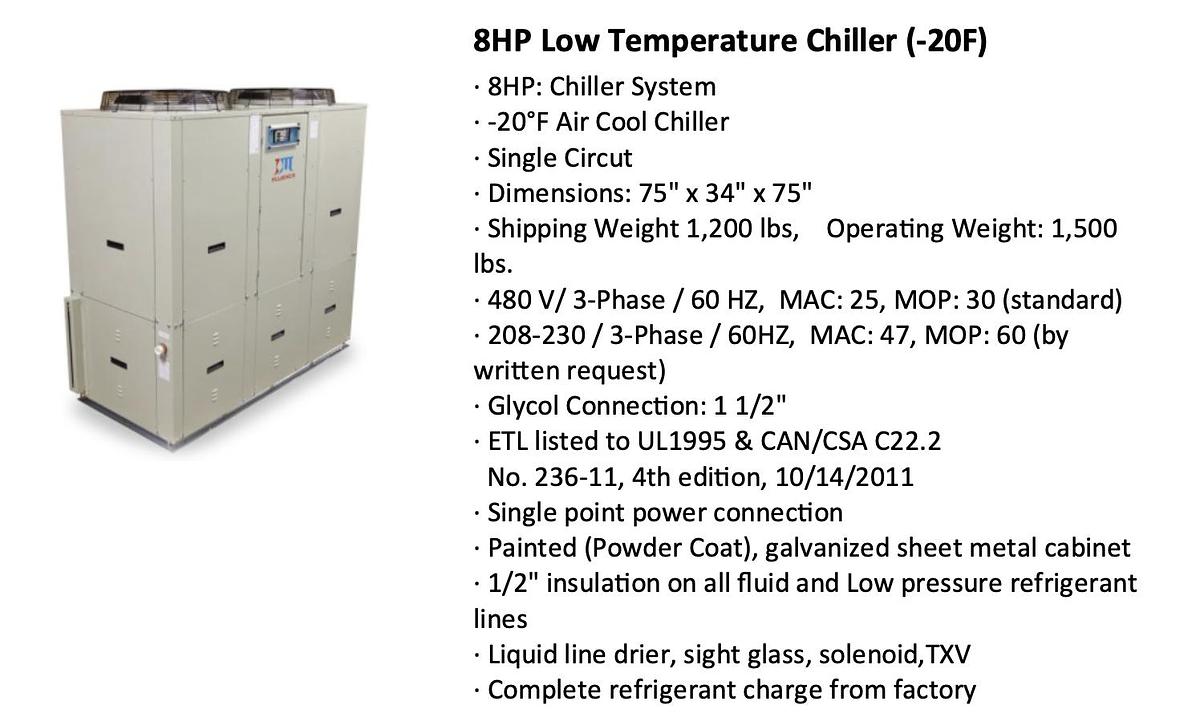 600 L Crystallization Reactor with Chiller, Heater, SS Storage Vessel, Pump and Control Box