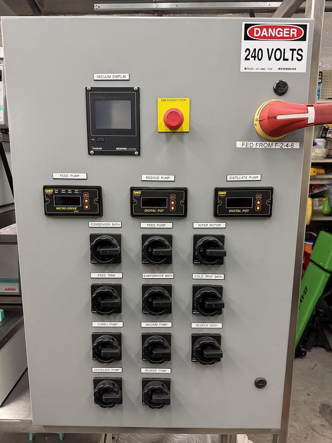 Used Dual Stage KDT6 Chemtech/UIC Wiped Film Short Path Distillation