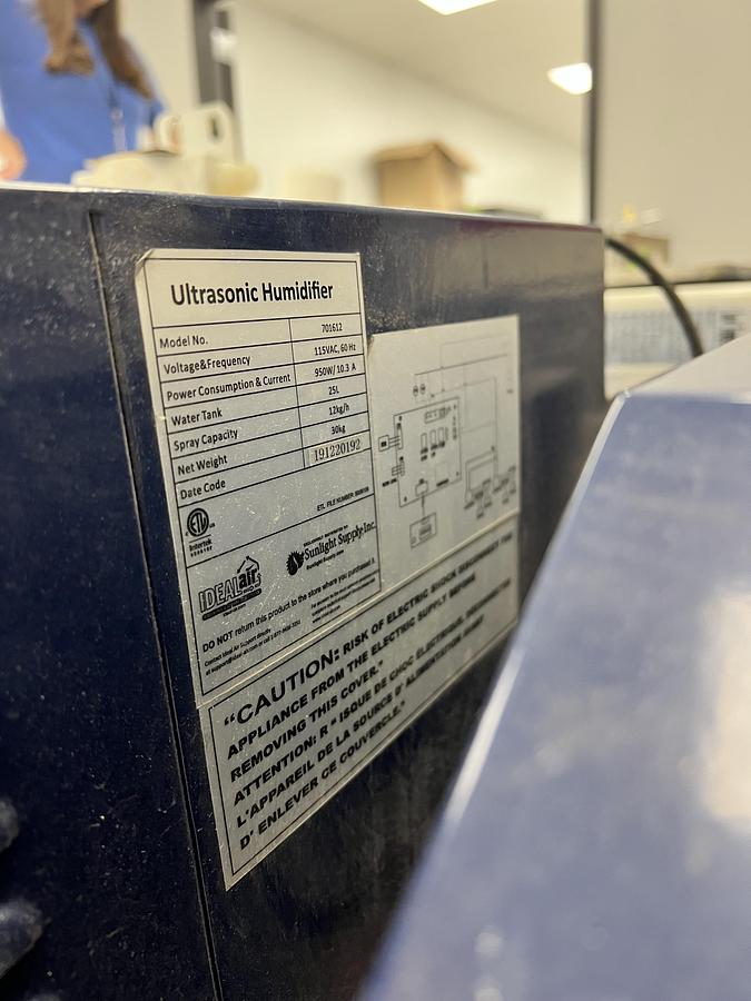 Used IdealAir Dehumidifier 