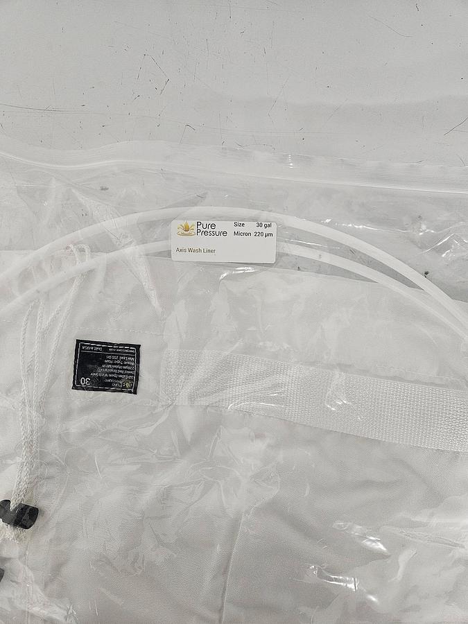 Used Pure Pressure 30 and 45 Gallon Stainless Steel Mixing Buckets w/ Mesh Bags, Fittings, Pump and More