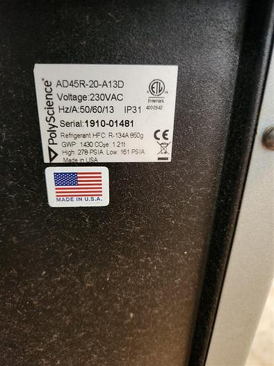 Used PolyScience Refrigerated Circulator AD45R-20-A13D (230V)