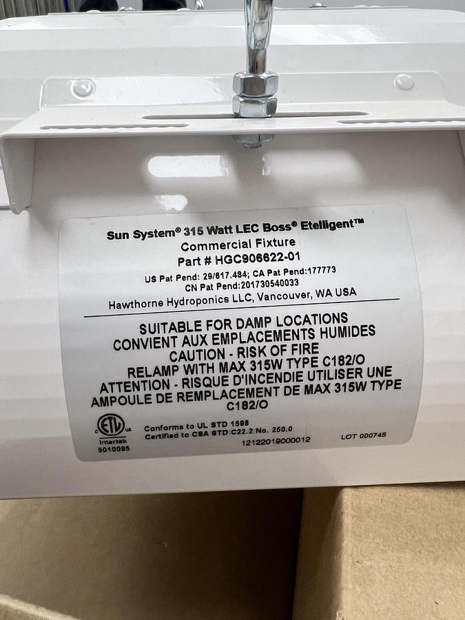 Sun System 315 Watt Light Fixtures