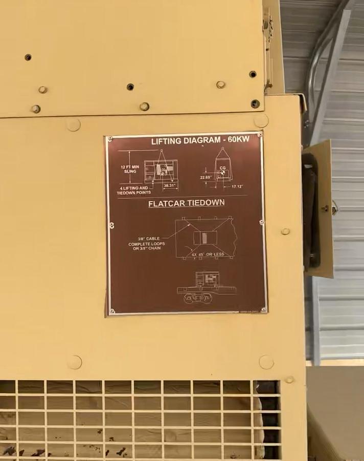 Used 60kW Diesel Generator Mep 806B Kohler Generator