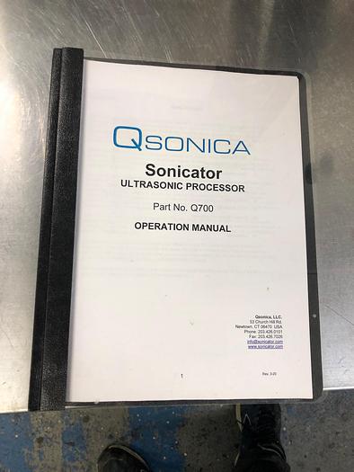 Used Ultrasonic Emulsifier QSonica Q700 - Great for Water Soluble Cannabinoid Production