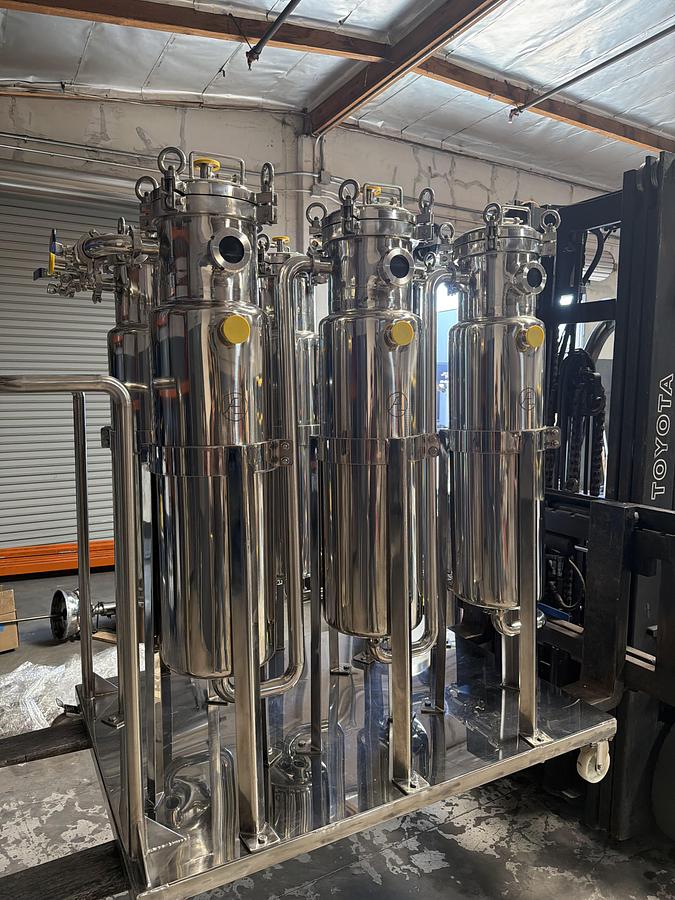 Bizzy Bee 6 Jacketed Stainless Steel Ethanol Column Rack
