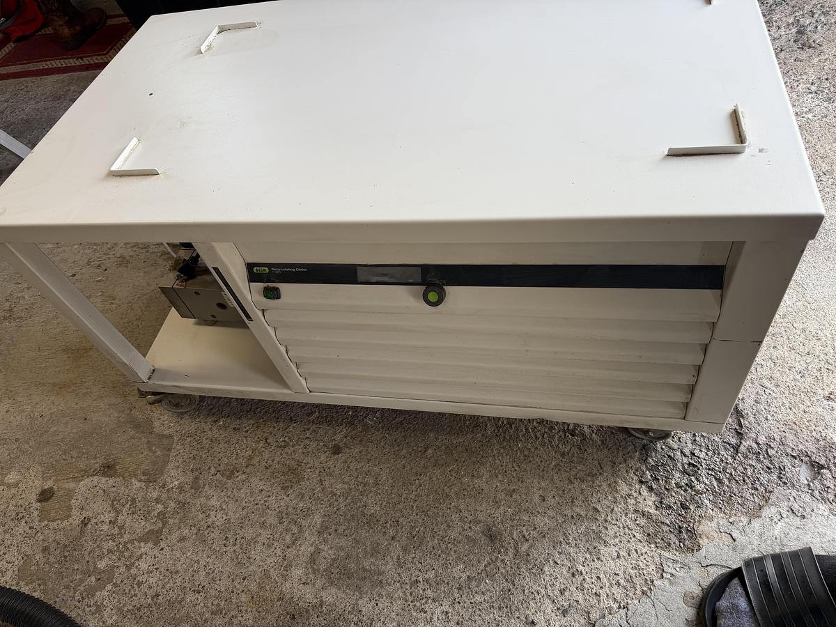 Used Buchi RotaVapor R-220 Pro with Recirculating Chiller and Vacuum Pump