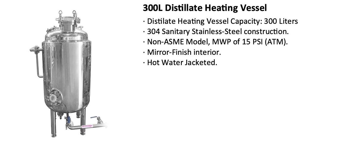 600 L Crystallization Reactor with Chiller, Heater, SS Storage Vessel, Pump and Control Box