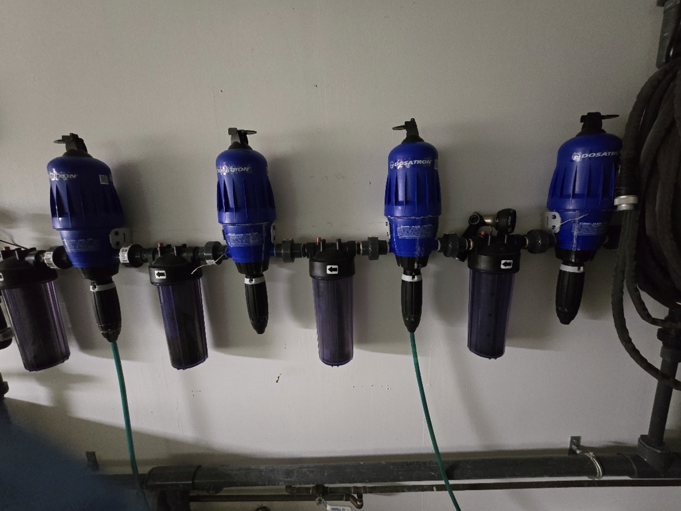Used Hydroponics Water Injection Equipment Lot (Bluelab, BIGBboy, Dostatron, and More)