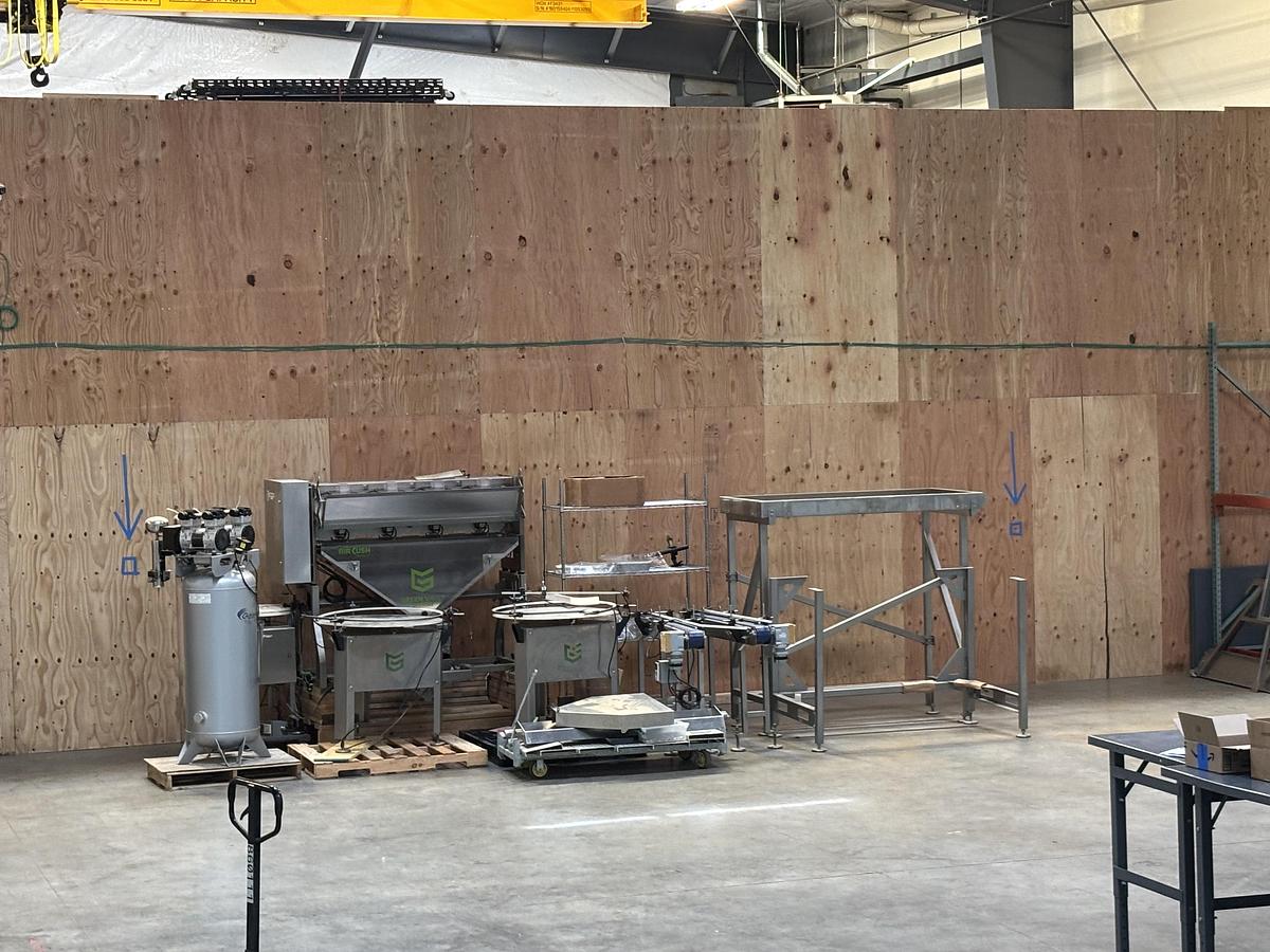 Used Green Vault Systems Precision Batcher with Jar Indexing and Filling Line