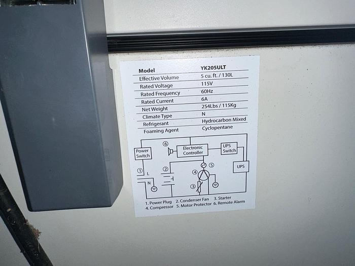 Used Ultra Low Freezer (Up to -80C) from Yamato Model YK205ULT