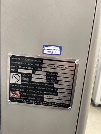 Used Boiler Steam Generator BP300 by Pacific Clean Air Boilers