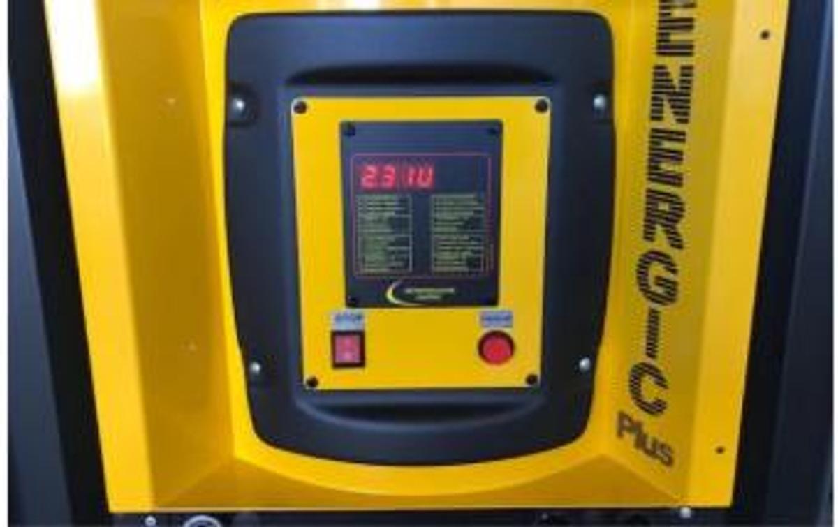 Used Forklift (model) with battery charger and 5 gallon mini pump