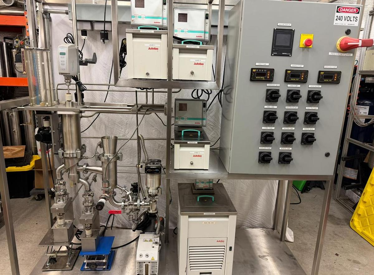 Used Dual Stage KDT6 Chemtech/UIC Wiped Film Short Path Distillation